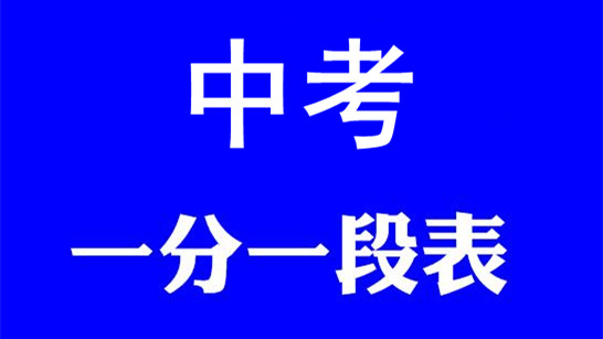 中考一分一段表什么意思 中考一分一段表查询2021