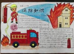 一二年级全国消防日手抄报内容 全国消防日手抄报简单(图3)