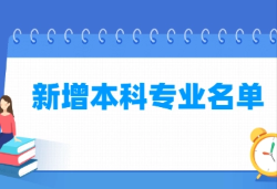 2022年高考高校新增本科专业名单一览 2022高考新增专业有哪些