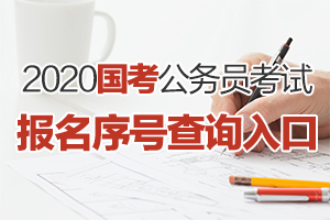 何时可以查询2021国考报名序号?